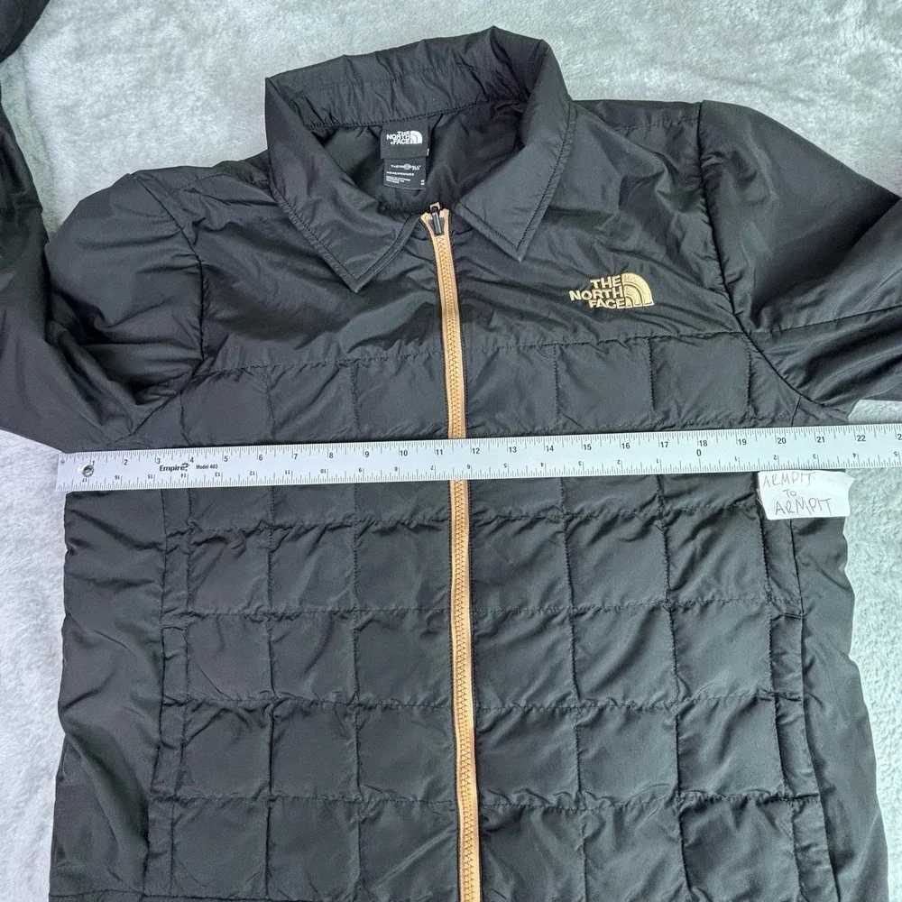 North Face Jacket Men's Size Medium Black Thermoball Puffer Lightweight Hiking
